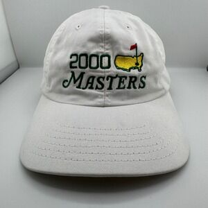 Vintage American Needle Masters Hat 2000 Tournament OSFM White Adjustable Cap